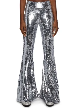 Club Exx Bottoms|Pants*Mirror Ball Dancer Flare Pants