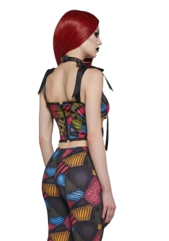 Trickz N' Treatz Corsets|Tops*Mismatched Doll Corset Top