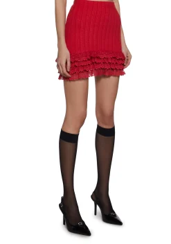 Sugar Thrillz Tops*Mistletoe Moves Cardigan Set- Red