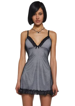 Widow Dresses|Mini Dresses*Misty Shed Ur Skin Fishnet Mini Dress