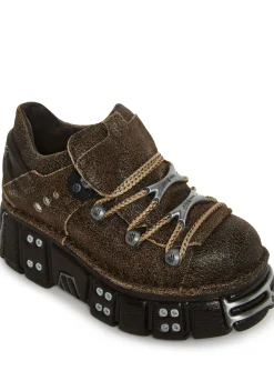 New Rock Flats*M-120N-C83 Chunky Oxford Shoes