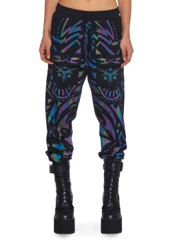 Club Exx Bottoms|Pants*Moon Labyrinth Reflective Joggers