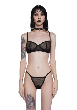Widow Lingerie*Most Tragic Magic Fishnet Lingerie Set