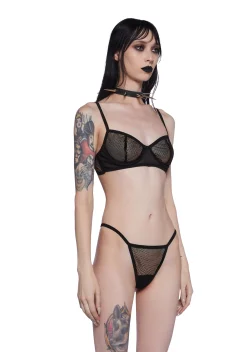 Widow Lingerie*Most Tragic Magic Fishnet Lingerie Set