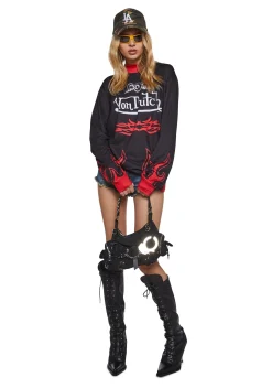 Dolls Kill x Von Dutch Tops*Motocross Long Sleeve Tee