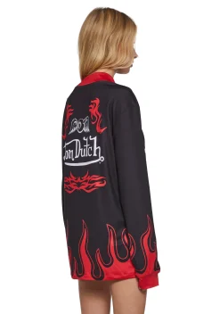 Dolls Kill x Von Dutch Tops*Motocross Long Sleeve Tee