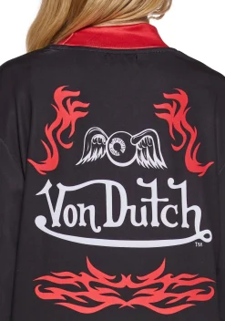 Dolls Kill x Von Dutch Tops*Motocross Long Sleeve Tee