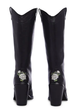 BOY Widow Boots|Cowboy Boots*Mourning Rose Cowboy Boots