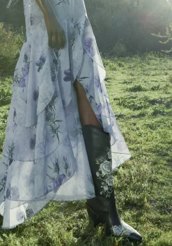 BOY Widow Boots|Cowboy Boots*Mourning Rose Cowboy Boots