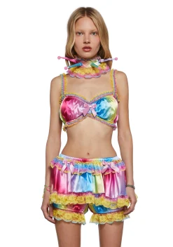 Club Exx Bottoms|Skirts*Multicolor Trickery Bloomer Skort