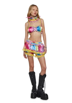 Club Exx Bottoms|Skirts*Multicolor Trickery Bloomer Skort