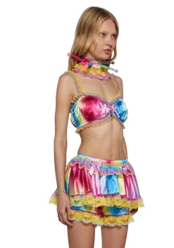 Club Exx Bottoms|Skirts*Multicolor Trickery Bloomer Skort