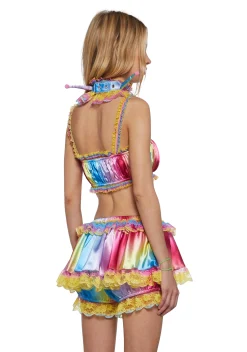 Club Exx Bottoms|Skirts*Multicolor Trickery Bloomer Skort