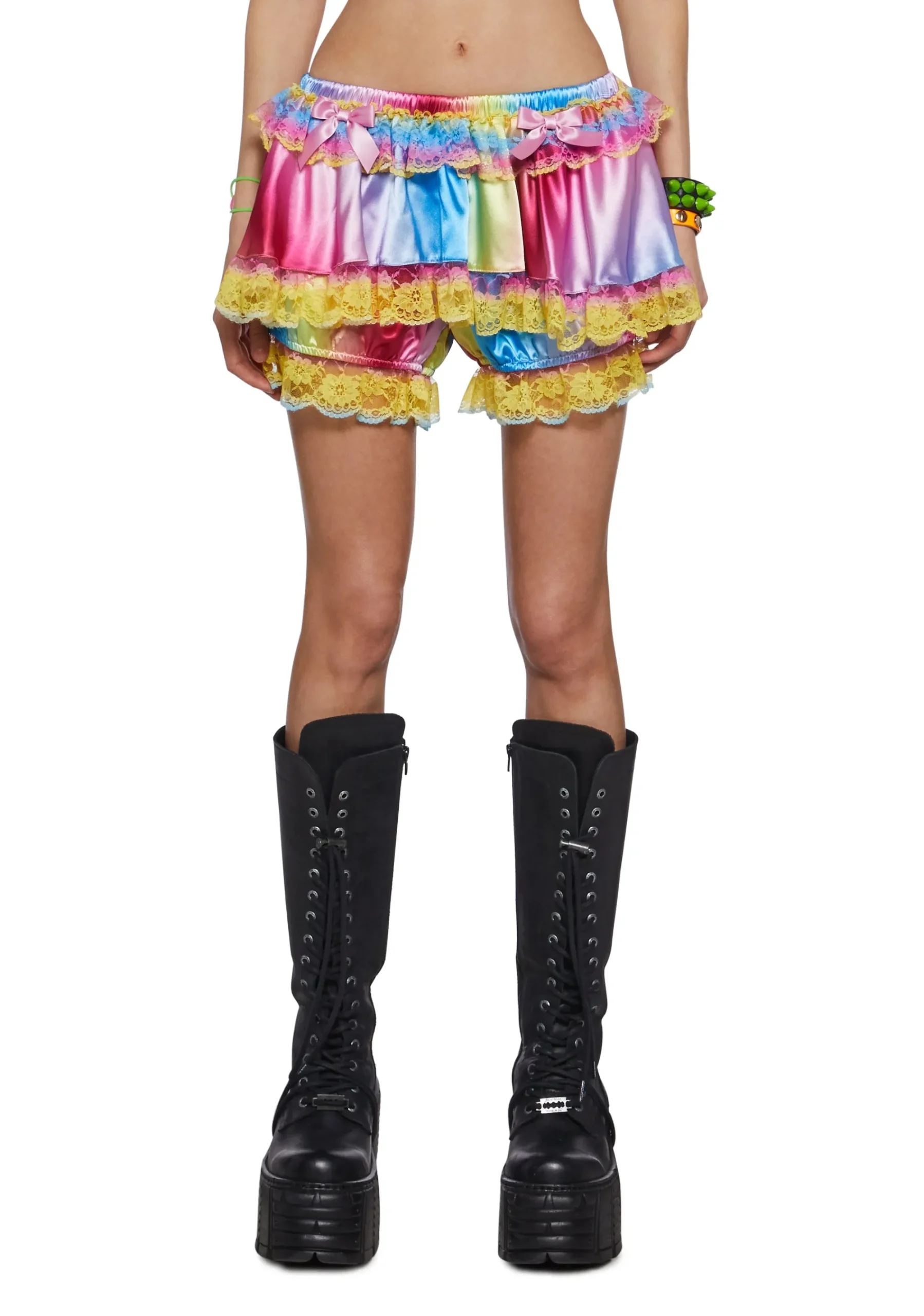 Club Exx Tops|Plus*Multicolor Trickery Crop Top And Collar Set