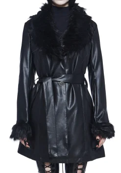 Widow Outerwear*Muse Of Midnight Vegan Leather Coat
