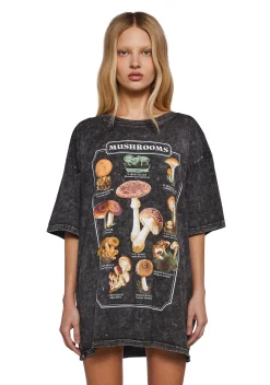 Current Mood Tops|Plus*Mushroom Lover Oversized Tee
