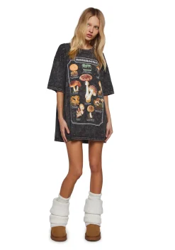 Current Mood Tops|Plus*Mushroom Lover Oversized Tee