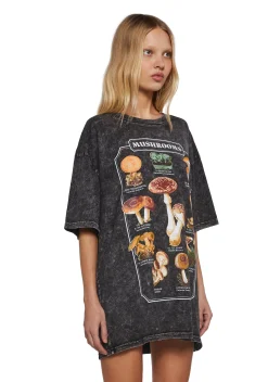 Current Mood Tops|Plus*Mushroom Lover Oversized Tee