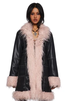 Current Mood Outerwear|Plus*Music Muse Faux Fur Jacket