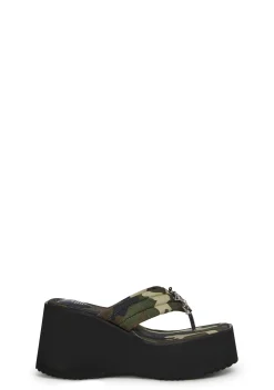 Playboy by Dolls Kill Sandals*My Command Platform Thong Sandals
