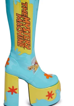 Dolls Kill x Scooby-Doo Boots|Platforms*Mystery Machine Platform Boots