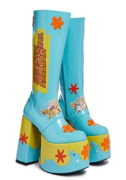 Dolls Kill x Scooby-Doo Boots|Platforms*Mystery Machine Platform Boots