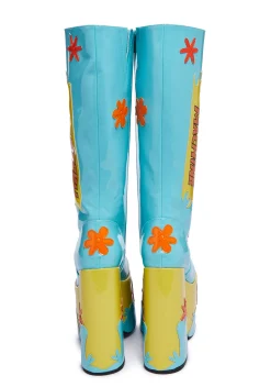 Dolls Kill x Scooby-Doo Boots|Platforms*Mystery Machine Platform Boots