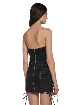 Current Mood Dresses|Mini Dresses*Neon Evening Strapless Mini Dress