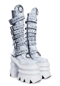 Widow Boots|Platforms*Never A Sellout Platform Boots - White
