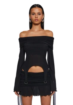 Current Mood Tops|Plus*Never Underestimate Off The Shoulder Top