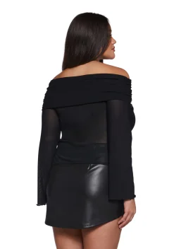 Current Mood Tops|Plus*Never Underestimate Off The Shoulder Top