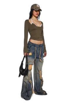 Current Mood Bottoms|Pants*New BFF Wide Leg Jeans