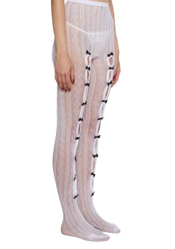 x_Leg Avenue Socks & Tights*Next Level Sweetheart Lace Tights - White