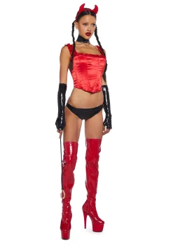 Trickz N' Treatz Corsets|Tops*Night Gallery Tank Corset Top - Red