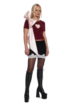 Sugar Thrillz Bottoms|Skirts*Night Majestic Takeover Velvet Mini Skirt