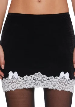 Sugar Thrillz Bottoms|Skirts*Night Majestic Takeover Velvet Mini Skirt