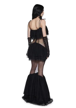 Widow Dresses|Plus*Night Of Sin Maxi Dress