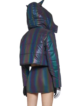 Current Mood Outerwear*Night Savage Signalz Reflective Jacket