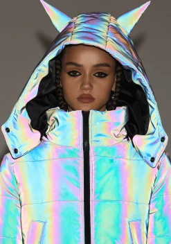 Current Mood Outerwear*Night Savage Signalz Reflective Jacket