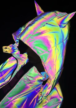 Current Mood Outerwear*Night Savage Signalz Reflective Jacket