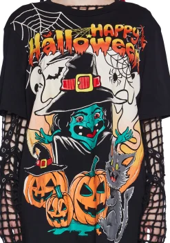 Trickz N' Treatz Tops*Nightmare Greetings Graphic Tee
