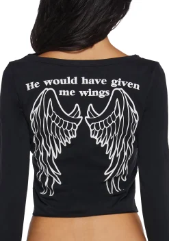 Generation Kiss Tops*No Angel Long Sleeve Top