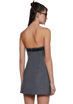 x_BeigeBotany Dresses|Mini Dresses*No Deadlines Mini Dress