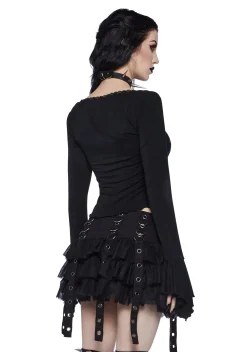Widow Tops*No Reflection Long Sleeve Top
