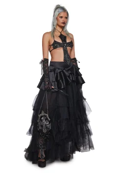 Widow Bottoms|Skirts*Nocturne Enchantment Maxi Skirt
