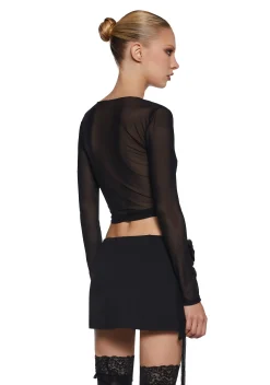 Current Mood Tops|Plus*Noir Dirty Rich Wrap Top