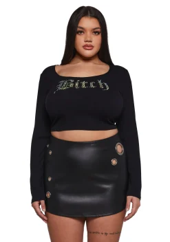 Poster Grl Tops|Plus*Not Nice Long Sleeve Top