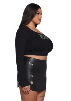 Poster Grl Tops|Plus*Not Nice Long Sleeve Top