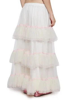 Sugar Thrillz Bottoms|Skirts*Not Shy Tiered Midi Skirt