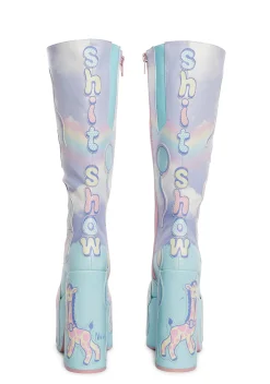Sugar Thrillz Boots|Platforms*Not So Funhouse Platform Boots